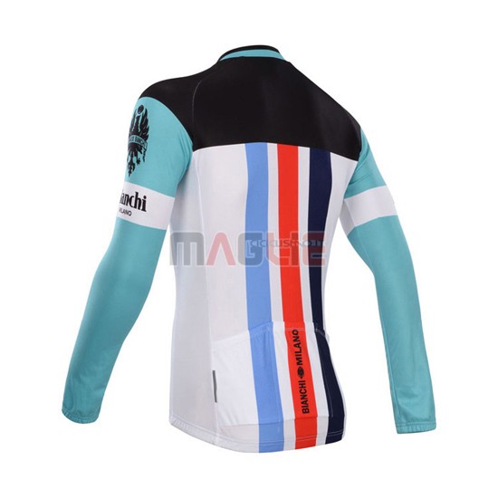 Maglia Bianchi manica lunga 2014 rosso e bianco