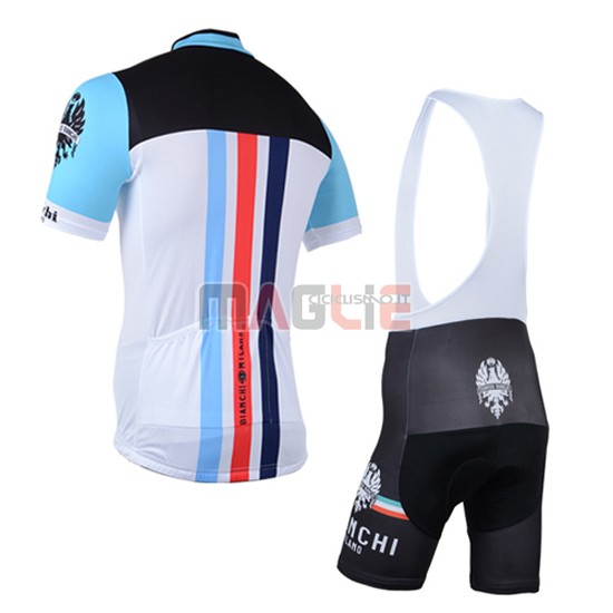 Maglia Bianchi manica corta 2014 bianco e celeste