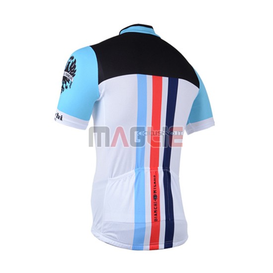 Maglia Bianchi manica corta 2014 bianco e celeste