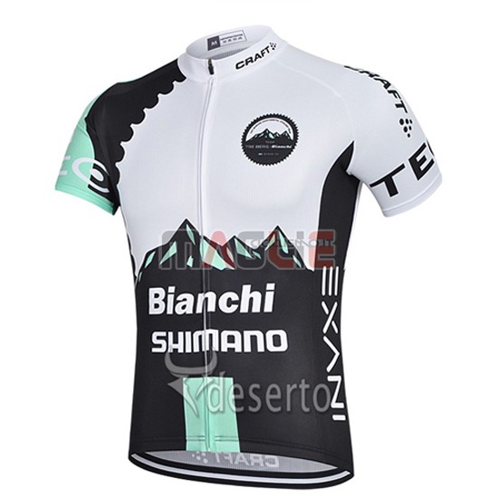 Maglia Bianchi manica corta 2015 nero e bianco - Clicca l'immagine per chiudere