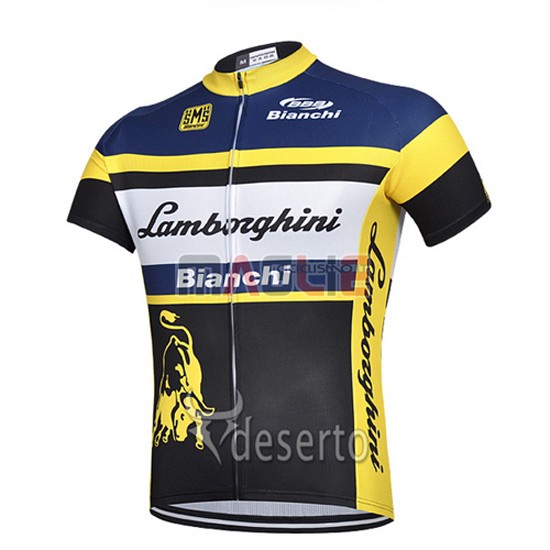Maglia Bianchi manica corta 2015 nero e giallo