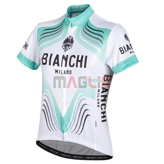 Maglia Bianchi manica corta 2016 bianco e verde