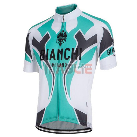 Maglia Bianchi manica corta 2016 celeste e bianco