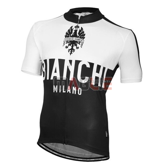 Maglia Bianchi manica corta 2016 nero e bianco