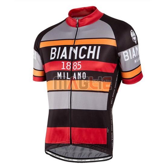 Maglia Bianchi manica corta 2016 rosso e arancione