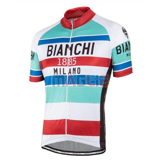 Maglia Bianchi manica corta 2016 rosso e bianco