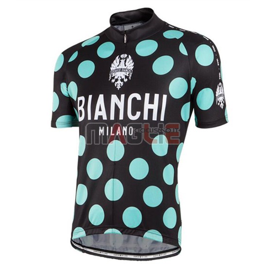 Maglia Bianchi manica corta 2016 verde e nero