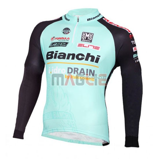 Maglia Bianchi manica lunga 2016 nero e verde - Clicca l'immagine per chiudere