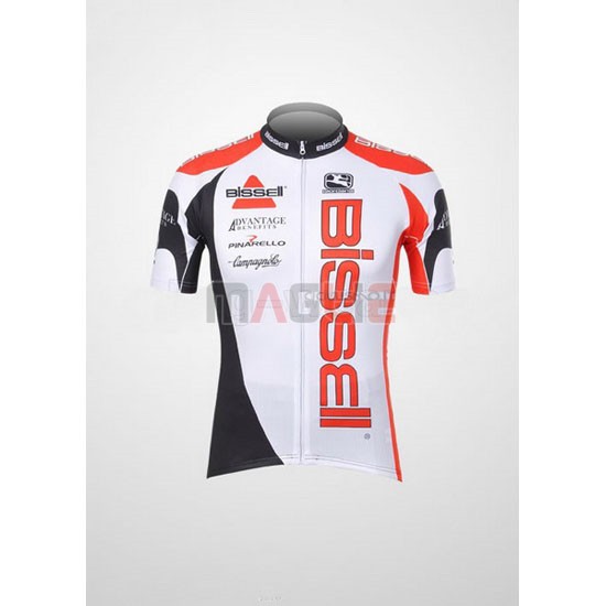 Maglia Bissell manica corta 2012 bianco e rosso