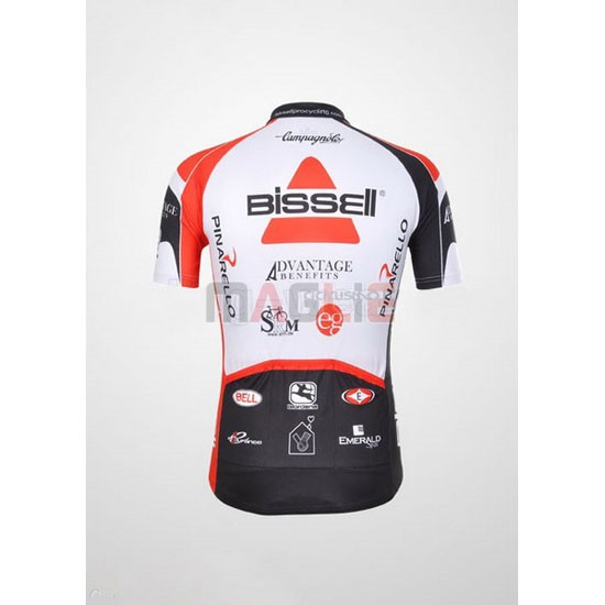 Maglia Bissell manica corta 2012 bianco e rosso