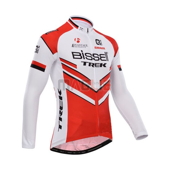 Maglia Bissell manica lunga 2014 bianco e rosso