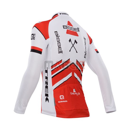 Maglia Bissell manica lunga 2014 bianco e rosso