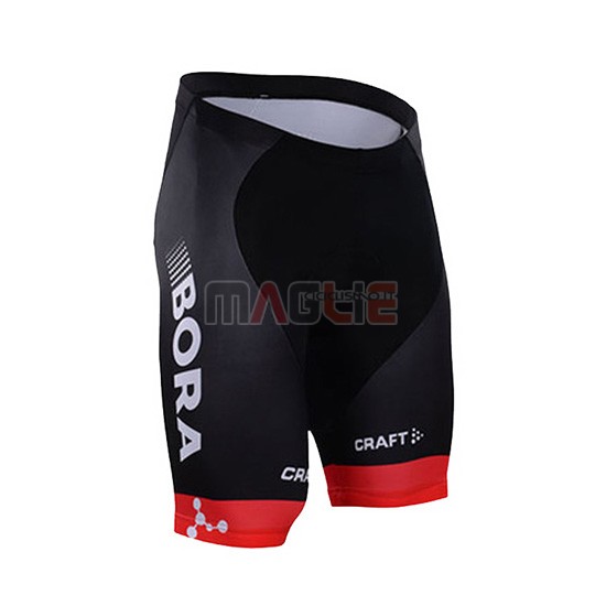 Maglia Bora manica corta 2016 nero e rosso