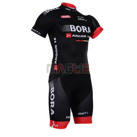 Maglia Bora manica corta 2016 nero e rosso - Clicca l'immagine per chiudere