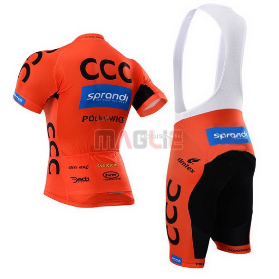 Maglia CCC manica corta 2015 nero e arancione