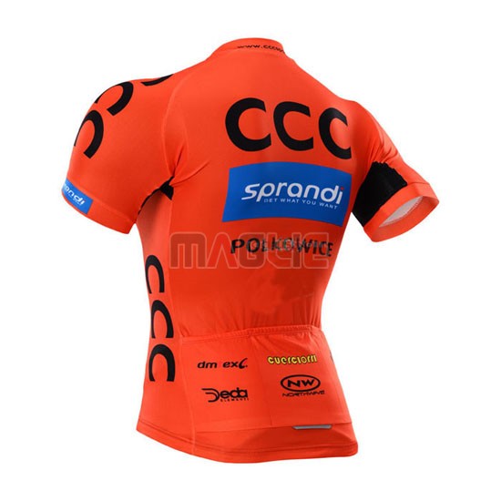 Maglia CCC manica corta 2015 nero e arancione