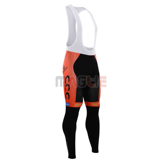 Maglia CCC manica lunga 2015 nero e arancione