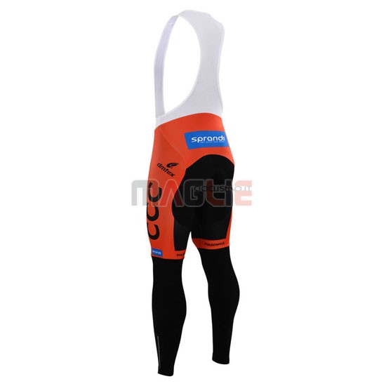 Maglia CCC manica lunga 2015 nero e arancione