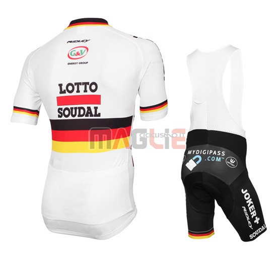 Maglia Lotto manica corta 2015 bianco e rosso
