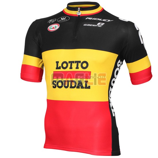 Maglia Lotto manica corta 2015 giallo e rosso