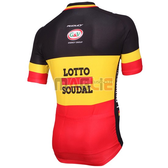 Maglia Lotto manica corta 2015 giallo e rosso