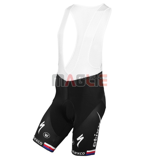 Maglia Quick Step manica corta 2016 nero e blu