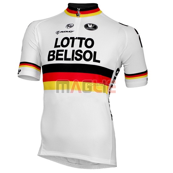 Maglia Lotto manica corta 2016 bianco e rosso