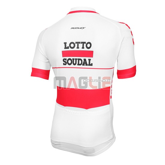 Maglia Lotto manica corta 2016 rosso e bianco