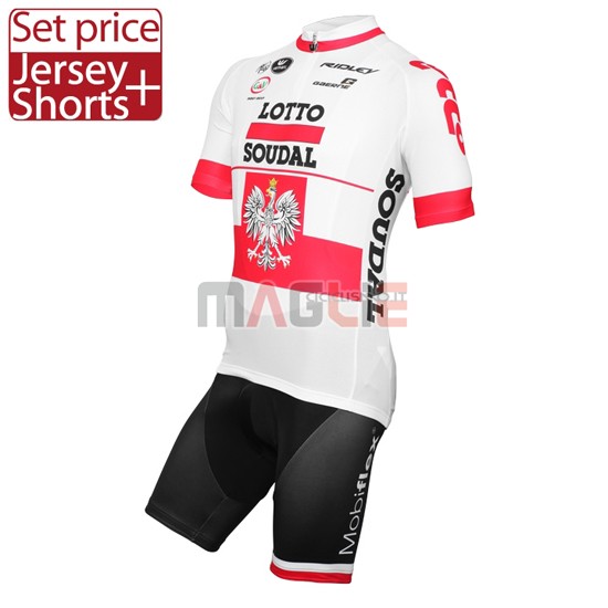 Maglia Lotto manica corta 2016 rosso e bianco