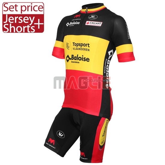 Maglia Topsport manica corta 2016 giallo e rosso