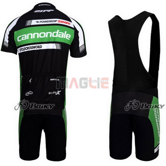 Maglia Cannondale manica corta 2011 nero e verde