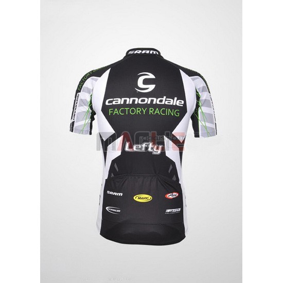 Maglia Cannondale manica corta 2012 nero e bianco