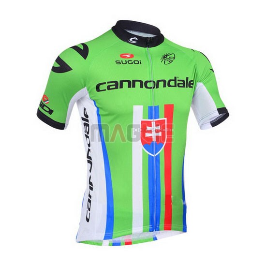 Maglia Cannondale manica corta 2013 verde e rosso