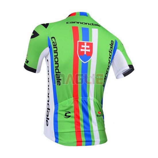 Maglia Cannondale manica corta 2013 verde e rosso