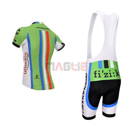 Maglia Cannondale manica corta 2014 verde e rosso