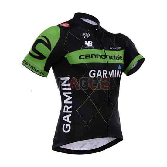 Maglia Cannondale manica corta 2015 verde e nero