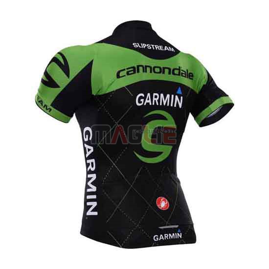 Maglia Cannondale manica corta 2015 verde e nero