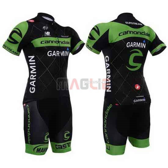 Maglia Cannondale manica corta 2015 verde e nero