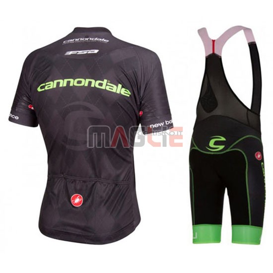 Maglia Cannondale manica corta 2016 nero e verde