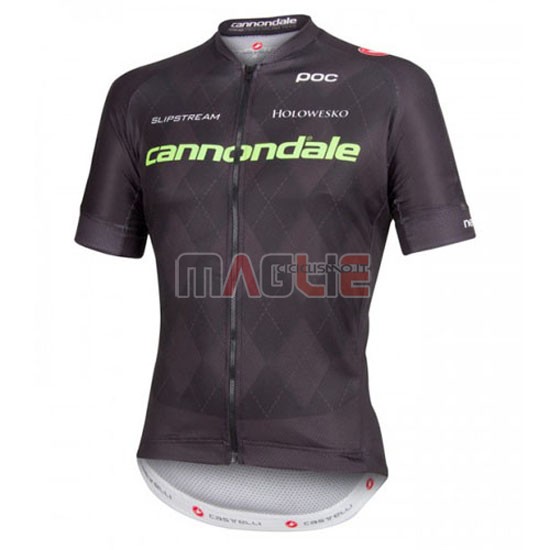 Maglia Cannondale manica corta 2016 nero e verde