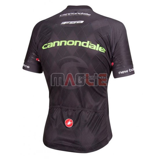 Maglia Cannondale manica corta 2016 nero e verde