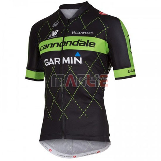 Maglia Cannondale manica corta 2016 verde e nero