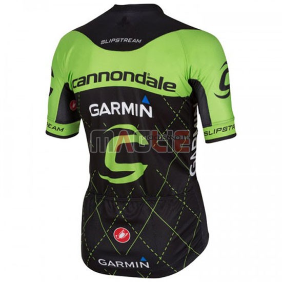 Maglia Cannondale manica corta 2016 verde e nero