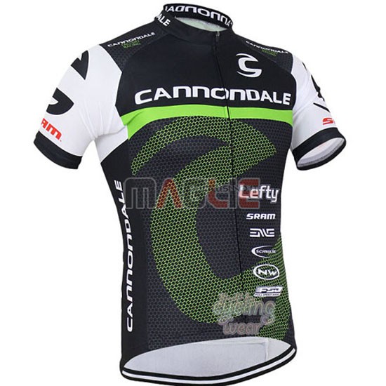 Maglia Canonodale manica corta 2016 verde e nero