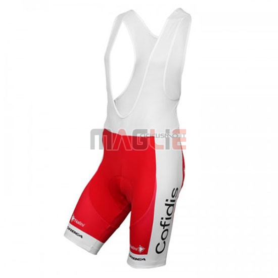 Maglia Cofidis manica corta 2016 rosso e bianco