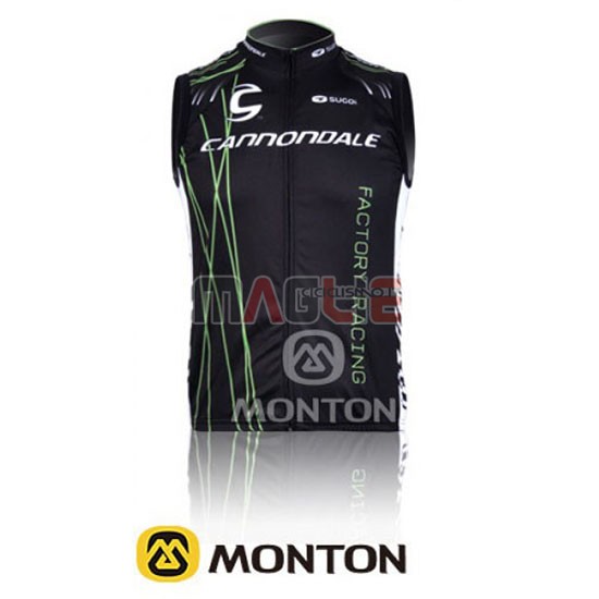 Gilet antivento Canonodale 2014 nero e verde