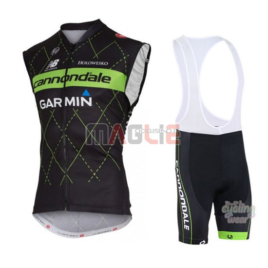 Gilet antivento Canonodale 2016 nero e verde