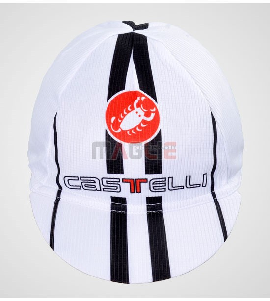 2012 Castellii Cappello Ciclismo bianco