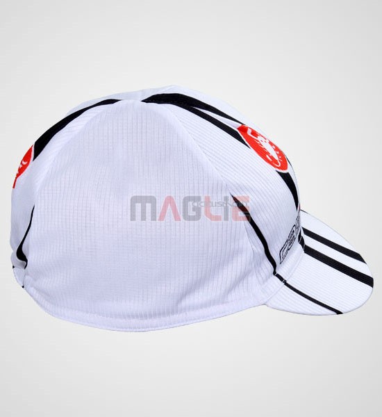 2012 Castellii Cappello Ciclismo bianco