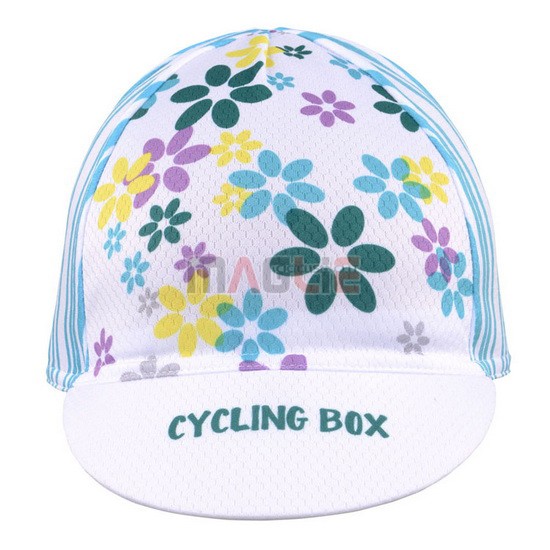 2015 CYCLINGBOX Cappello Ciclismo bianco e blu